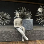مجسمه دکوری پیرمرد مدل سنگی-لومن-شاخص