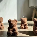 شمع مناسبتی مدل خرس تدی گلی لومن 12