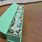 باکس شمع لومن سلکت دستساز رنگ سبز لومن