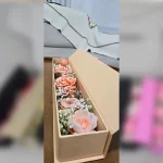 باکس شمع لومن سلکت دستساز رنگ صورتی لومن