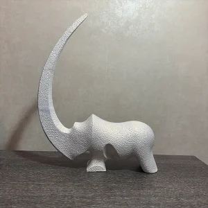 مجسمه دکوری تکسچری مدل کرگدن لومن شاخص