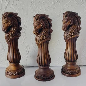 مجسمه-سنگی-اسب-مدل-چوبی گالری لومن شاخص