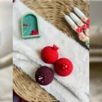 شمع دکوری مدل انار مرواریدی لومن 14