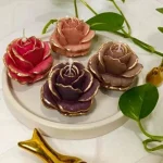 شمع دکوری مدل گل رز هلندی لومن 11