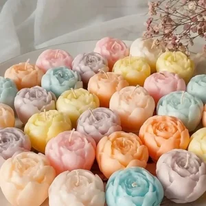 شمع دکوری مدل گل پیونی لومن شاخص