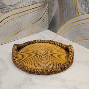 سینی دکوری مدل حصیری لومن شاخص