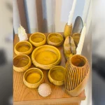 ظروف هفت سین عسلی مدل چوبی لومن 12