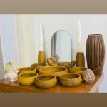 ظروف هفت سین عسلی مدل چوبی لومن 14