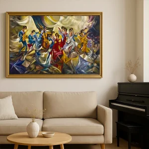 تابلو نقاشی سمفونی زندگی گالری هنر لومن شاخص