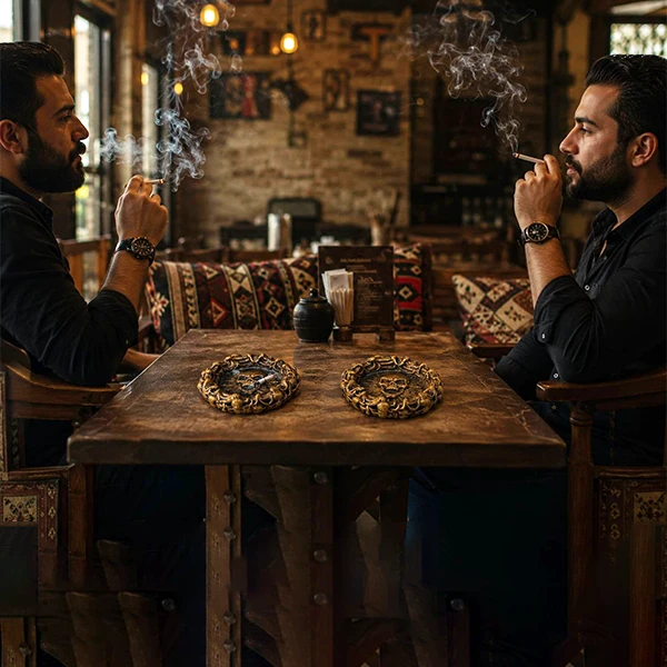 زیرسیگاری اسکلت طرح چوب گالری هنر لومن 13