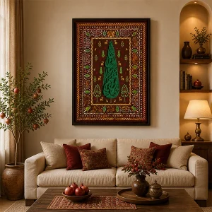 تابلو برجسته کالیگرافی سرو تو مرا جان و جهانی گالری هنر لومن شاخص