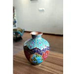 گلدان مسی نقاشی آب طلا مدل 11 لومن شاخص