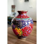 گلدان مسی نقاشی آب طلا مدل 19 لومن شاخص
