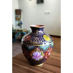گلدان مسی نقاشی آب طلا مدل 7 لومن شاخص