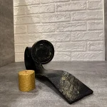 جاشمعی دیواری اس رنگ مشکی و‌ ورق طلا لومن 12