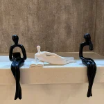 دکوری شلف آدمک ست ۳ عددی گالری هنر لومن شاخص