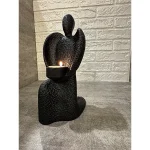 مجسمه فرشته وارمردار رنگ مشکی لومن 13