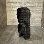 مجسمه فیل ایستاده مادر فرزند رنگ مشکی ذغالی لومن 12